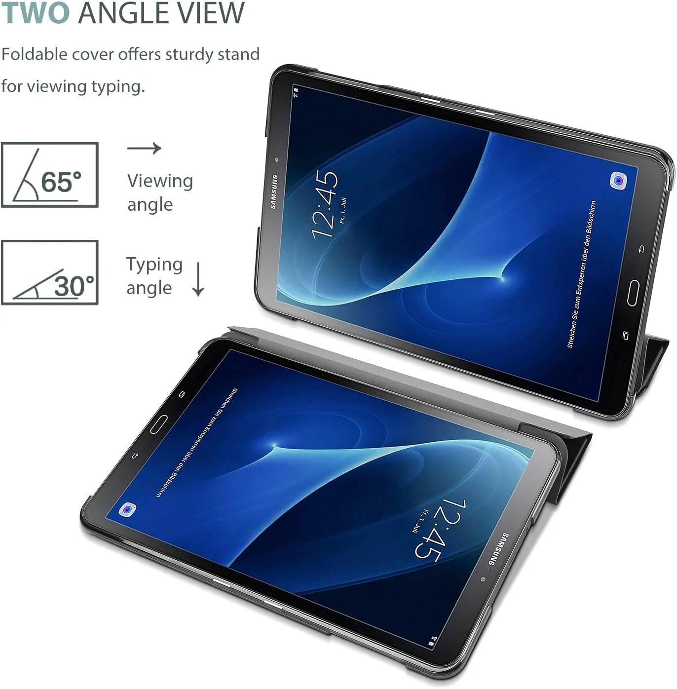 کاور باریک و سبک ProCase مدل قدیمی Galaxy Tab A 10.1 اینچی SM-T580 T585 T587، جلد هوشمند پایه دار برای تبلت Galaxy Tab A 10.1 اینچی مدل 2016 (عکس ها را بررسی کنید) - مشکی کاور باریک و سبک ProCase مدل قدیمی Galaxy Tab A 10.1 اینچی SM-T580 T585 T587، جلد هوشمند پایه دار برای تبلت Galaxy Tab A 10.1 اینچی مدل 2016 (عکس ها را بررسی کنید) - مشکی