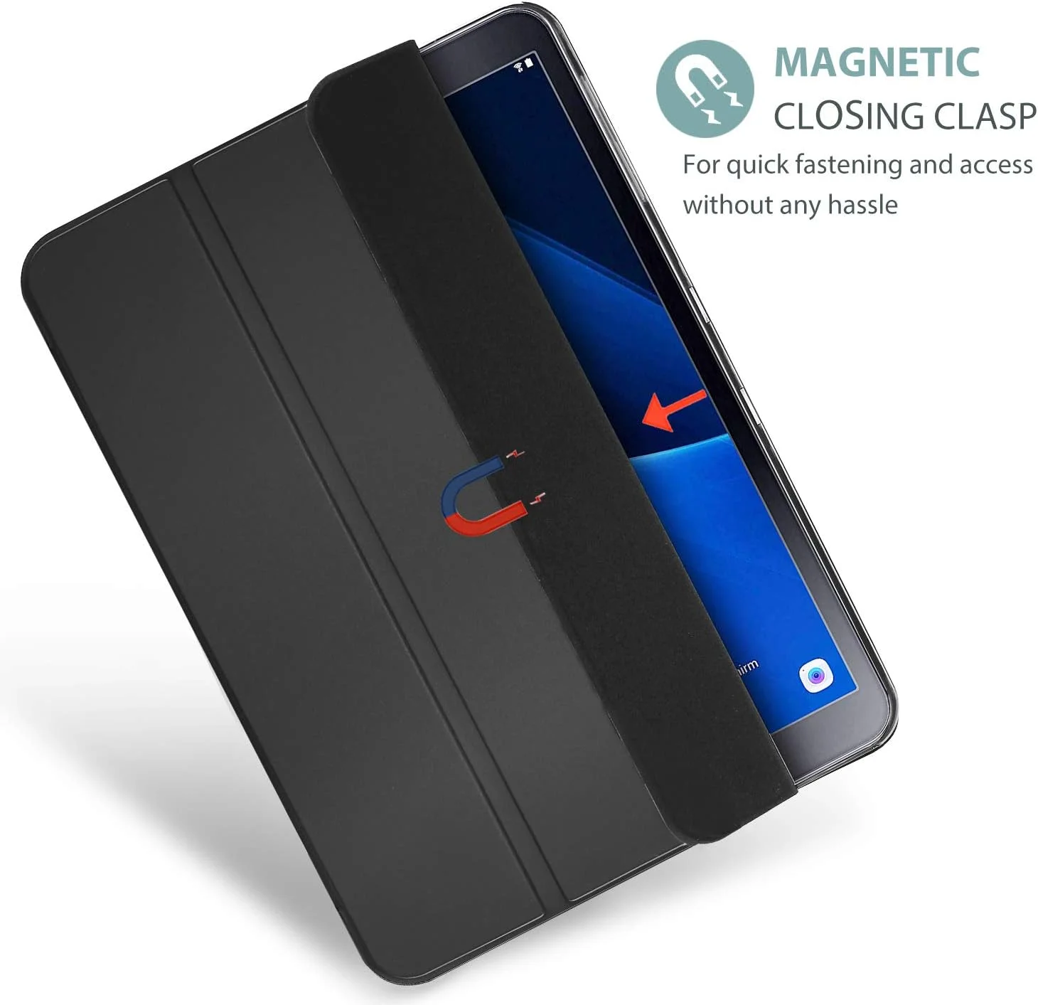 کاور باریک و سبک ProCase مدل قدیمی Galaxy Tab A 10.1 اینچی SM-T580 T585 T587، جلد هوشمند پایه دار برای تبلت Galaxy Tab A 10.1 اینچی مدل 2016 (عکس ها را بررسی کنید) - مشکی کاور باریک و سبک ProCase مدل قدیمی Galaxy Tab A 10.1 اینچی SM-T580 T585 T587، جلد هوشمند پایه دار برای تبلت Galaxy Tab A 10.1 اینچی مدل 2016 (عکس ها را بررسی کنید) - مشکی