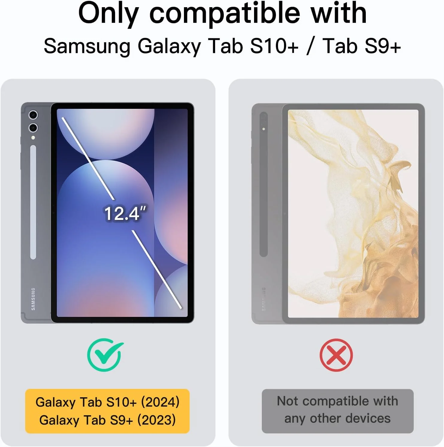 JETech Case for Samsung Galaxy Tab S10 Plus/Tab S9 Plus 12.4-Inch, Translucent Back Tri-Fold Stand Protective Tablet Cover, Support S Pen Charging, Auto Wake/Sleep (Graphite Black) JETech Case for Samsung Galaxy Tab S10 Plus/Tab S9 Plus 12.4-Inch, Translucent Back Tri-Fold Stand Protective Tablet Cover, Support S Pen Charging, Auto Wake/Sleep (Graphite Black)