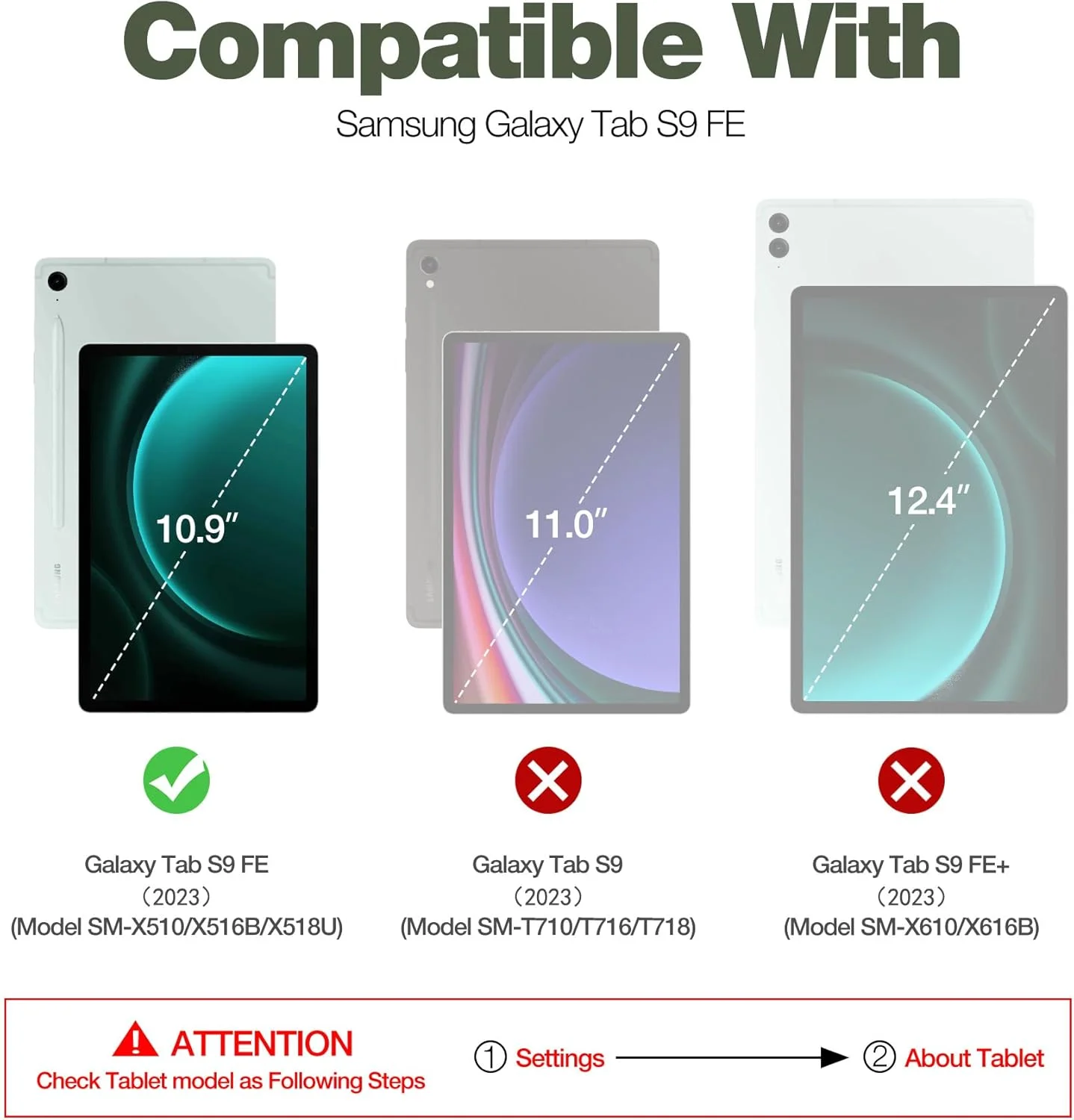 Dexnor Case for Samsung Galaxy Tab S9 FE 10.9 Inch 2023, [Built in Screen Protector & Kickstand] with Pen Holder Heavy Duty Shockproof Full Body Protective Cover for Galaxy Tab S9 FE Case (Black)