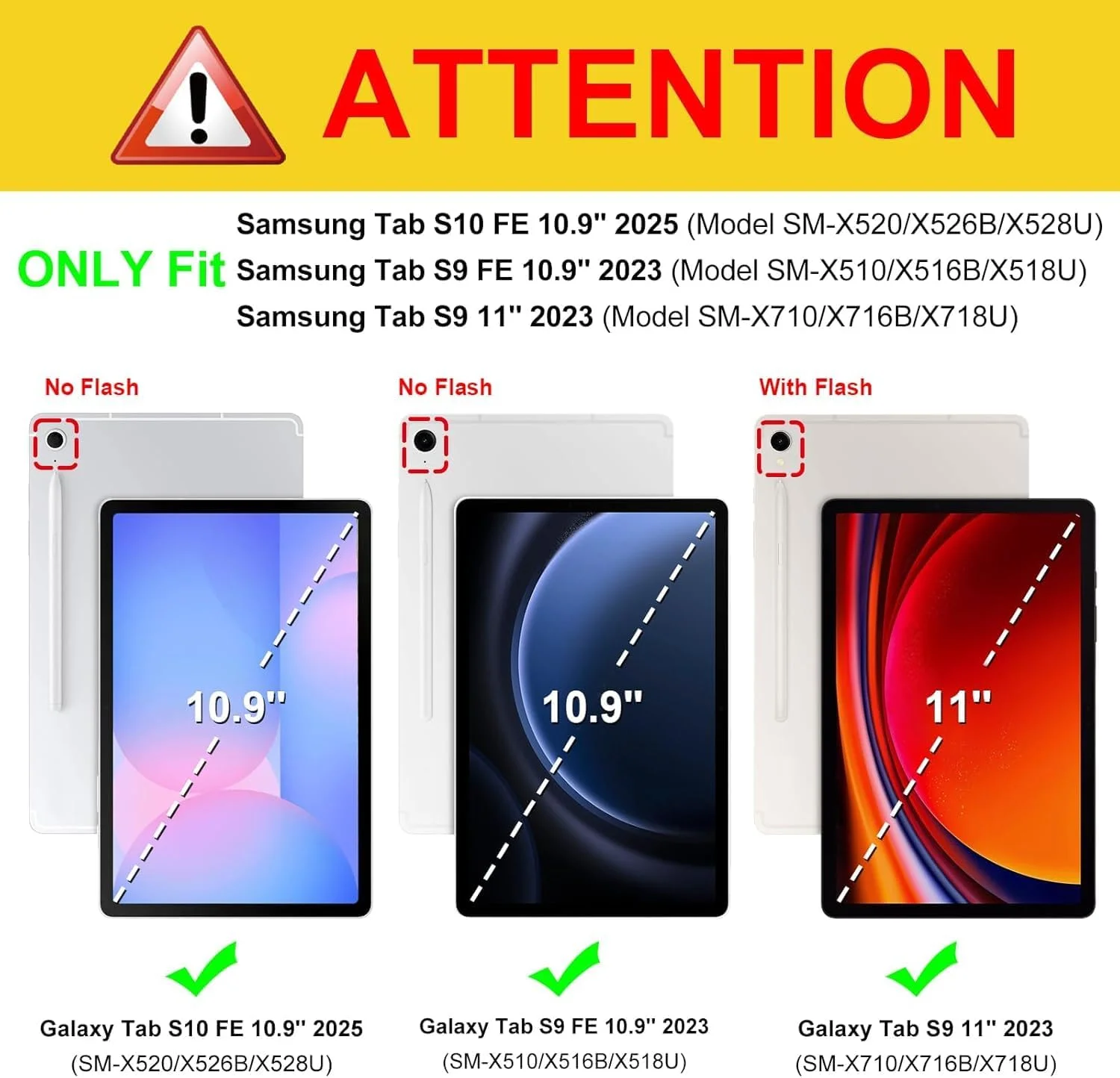 AVAKOT Case for Samsung Galaxy Tab S10 FE / S9 FE 10.9 Inch / S9 11 Inch 2023Release,Lightweight Hard Back Shell Cover for Model (SM-X710/X716B/X718U), with Auto Sleep/Wake Function,Black AVAKOT Case for Samsung Galaxy Tab S10 FE / S9 FE 10.9 Inch / S9 11 Inch 2023Release,Lightweight Hard Back Shell Cover for Model (SM-X710/X716B/X718U), with Auto Sleep/Wake Function,Black