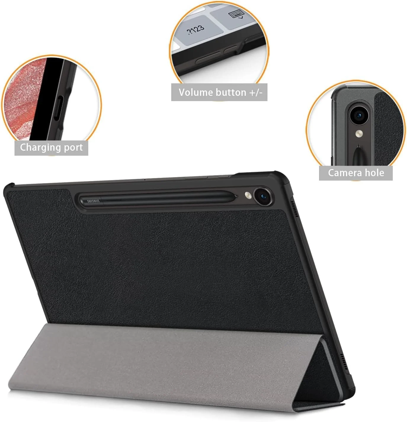 AVAKOT Case for Samsung Galaxy Tab S10 FE / S9 FE 10.9 Inch / S9 11 Inch 2023Release,Lightweight Hard Back Shell Cover for Model (SM-X710/X716B/X718U), with Auto Sleep/Wake Function,Black AVAKOT Case for Samsung Galaxy Tab S10 FE / S9 FE 10.9 Inch / S9 11 Inch 2023Release,Lightweight Hard Back Shell Cover for Model (SM-X710/X716B/X718U), with Auto Sleep/Wake Function,Black