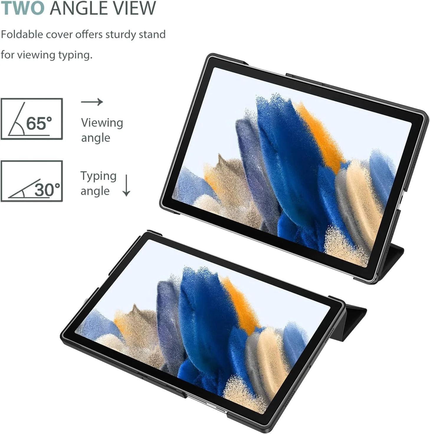 ProCase for Galaxy Tab A8 10.5 Case, Slim Stand Hard Back Shell Protective Smart Cover Case for Galaxy Tab A8 10.5 Inch 2022 SM-X200 X205 X207 -Black ProCase for Galaxy Tab A8 10.5 Case, Slim Stand Hard Back Shell Protective Smart Cover Case for Galaxy Tab A8 10.5 Inch 2022 SM-X200 X205 X207 -Black
