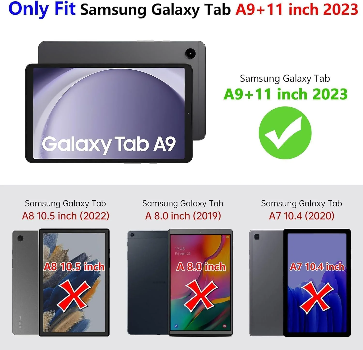 کاور هریزه برای تبلت سامسونگ گلکسی تب A9+ 11 اینچ با استند | کاور تب A9 پلاس SM-X210/X215/X216 برای کودکان | کاور محافظتی مقاوم در برابر ضربه و سنگین برای پسران و دختران کاور هریزه برای تبلت سامسونگ گلکسی تب A9+ 11 اینچ با استند | کاور تب A9 پلاس SM-X210/X215/X216 برای کودکان | کاور محافظتی مقاوم در برابر ضربه و سنگین برای پسران و دختران