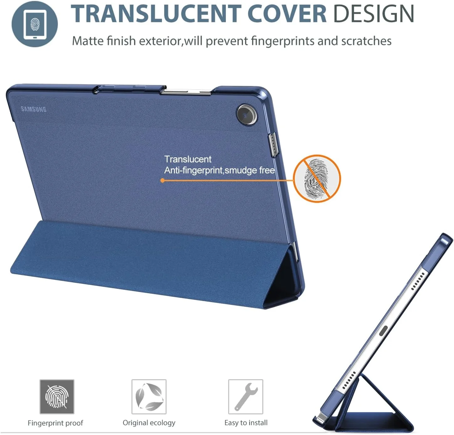 کاور هوشمند ProCase برای گلکسی تب A9 پلاس/A9+ 5G 11 اینچ 2023 مدل SM-X210 SM-X215 SM-X216 SM-X218، کاور محافظ باریک با قابلیت استند و بدنه پشتی سخت برای گلکسی تب A9 پلاس 2023 - سرمه ای کاور هوشمند ProCase برای گلکسی تب A9 پلاس/A9+ 5G 11 اینچ 2023 مدل SM-X210 SM-X215 SM-X216 SM-X218، کاور محافظ باریک با قابلیت استند و بدنه پشتی سخت برای گلکسی تب A9 پلاس 2023 - سرمه ای