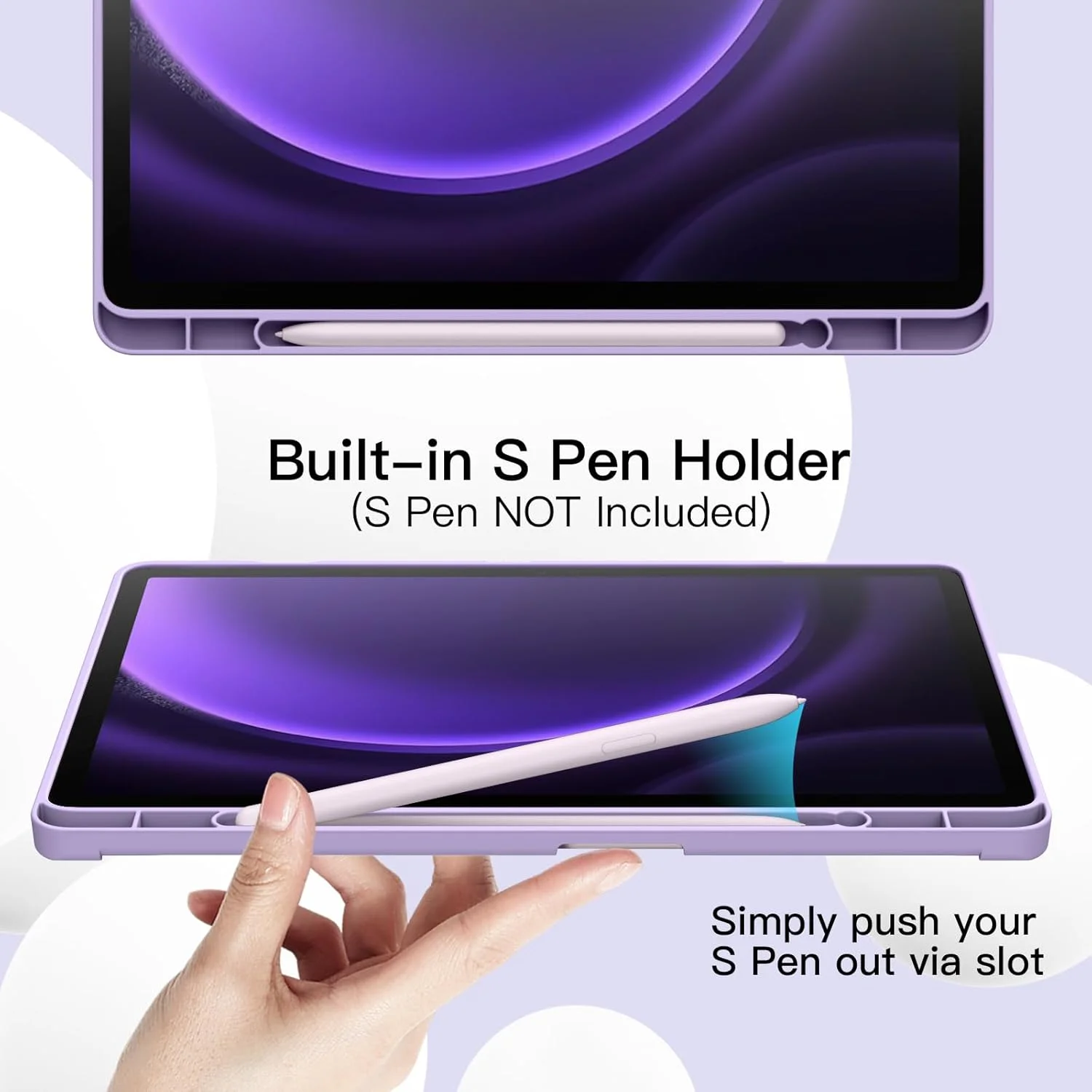 کاور تبلت JETech برای سامسونگ گلکسی تب S10 Lite / S10 FE / S9 FE 10.9 اینچی با جای قلم S Pen، کاور محافظ تبلت تاشو سه لایه از جنس TPU نرم، پشتیبانی از شارژ قلم S Pen، قابلیت بیدار شدن/به خواب رفتن خودکار (بنفش روشن) کاور تبلت JETech برای سامسونگ گلکسی تب S10 Lite / S10 FE / S9 FE 10.9 اینچی با جای قلم S Pen، کاور محافظ تبلت تاشو سه لایه از جنس TPU نرم، پشتیبانی از شارژ قلم S Pen، قابلیت بیدار شدن/به خواب رفتن خودکار (بنفش روشن)