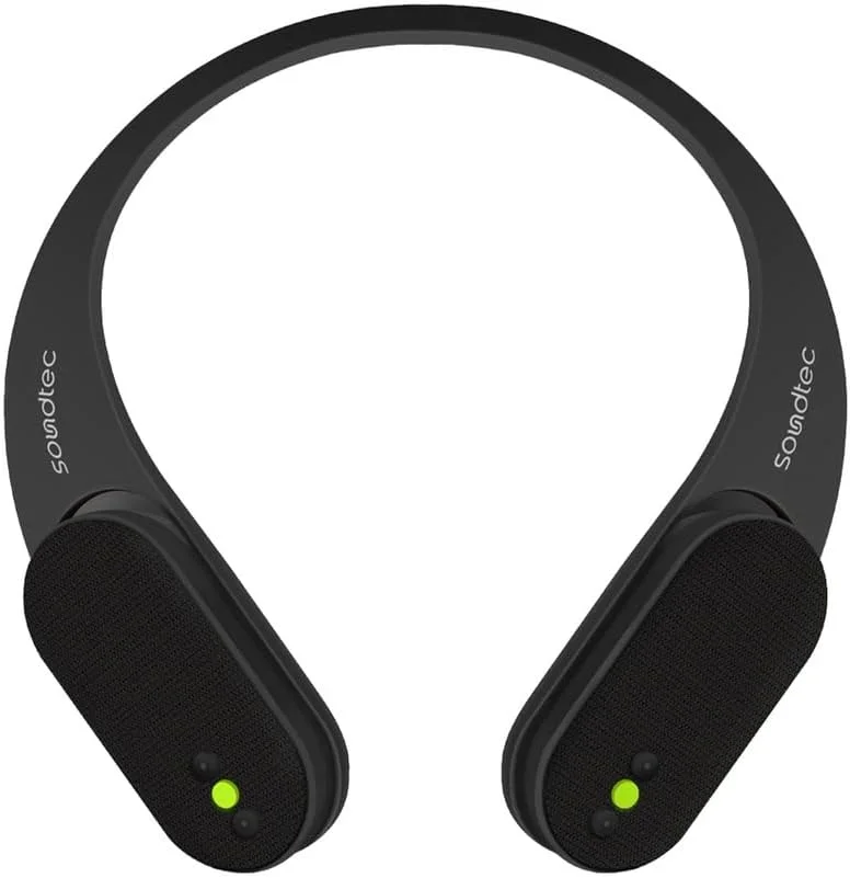 اسپیکر گردنی بی سیم Porodo Soundtec با طراحی جداشدنی، 9 ساعت پخش، تماس های هندزفری، صدای فراگیر، مقاوم در برابر آب IPX4، ایده آل برای سبک زندگی فعال و فضای باز - مشکی اسپیکر گردنی بی سیم Porodo Soundtec با طراحی جداشدنی، 9 ساعت پخش، تماس های هندزفری، صدای فراگیر، مقاوم در برابر آب IPX4، ایده آل برای سبک زندگی فعال و فضای باز - مشکی