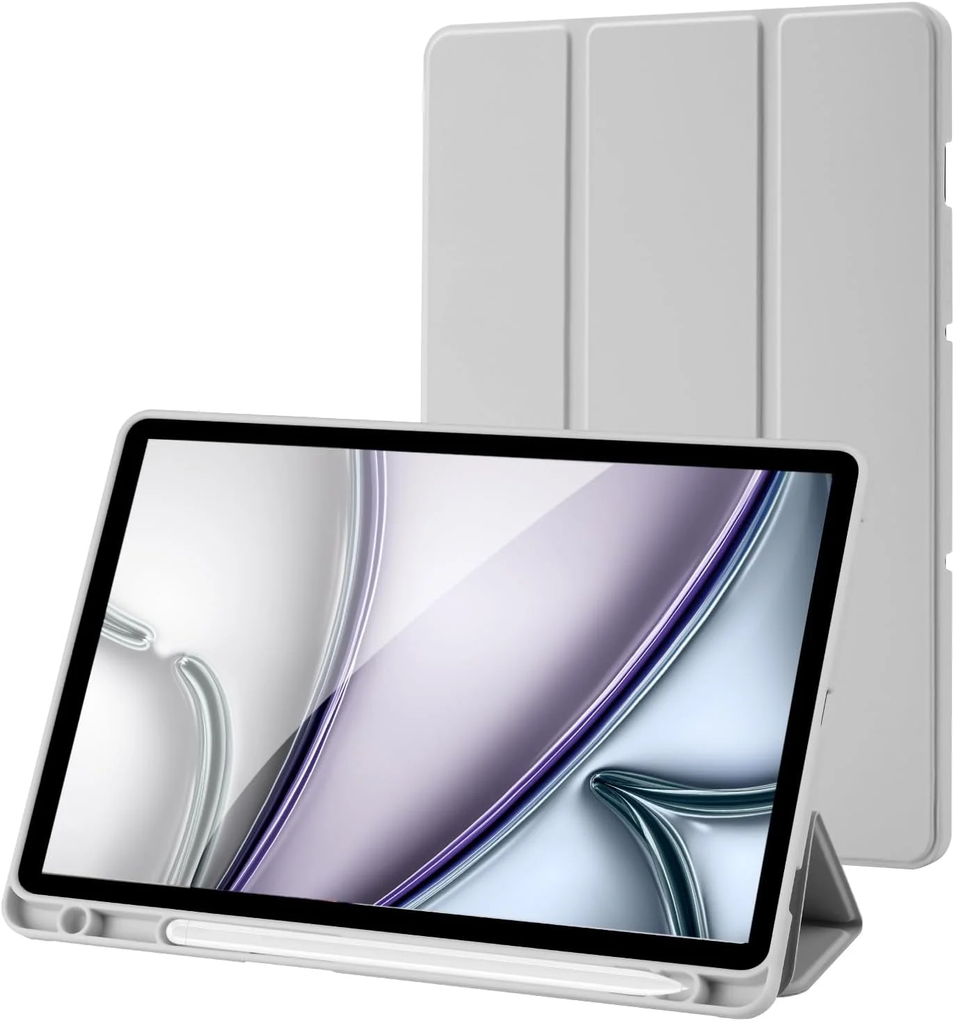 کیف پالکیتسی مناسب برای تبلت سامسونگ گلکسی تب S9 11 اینچ 2023 با جای قلم S Pen، کیف محافظ هوشمند سه تایی با پشت TPU نرم، پوشش خواب/بیدار خودکار برای کیف سامسونگ گلکسی تب S9 11، خاکستری کیف پالکیتسی مناسب برای تبلت سامسونگ گلکسی تب S9 11 اینچ 2023 با جای قلم S Pen، کیف محافظ هوشمند سه تایی با پشت TPU نرم، پوشش خواب/بیدار خودکار برای کیف سامسونگ گلکسی تب S9 11، خاکستری