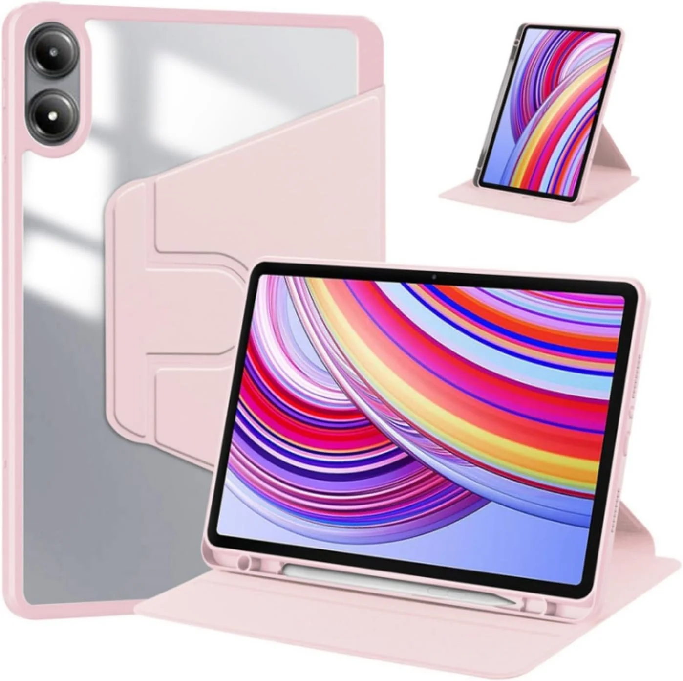 کیف محافظ QIXUZENI سازگار با Honor Pad X9 / Honor Pad X8a، کاور 11.5 اینچی (2024)، کیف سخت PC اکریلیک شفاف چند زاویه ای با جای قلم، کاور محافظ استند با پشت شفاف، بیدار/خواب خودکار (صورتی) کیف محافظ QIXUZENI سازگار با Honor Pad X9 / Honor Pad X8a، کاور 11.5 اینچی (2024)، کیف سخت PC اکریلیک شفاف چند زاویه ای با جای قلم، کاور محافظ استند با پشت شفاف، بیدار/خواب خودکار (صورتی)