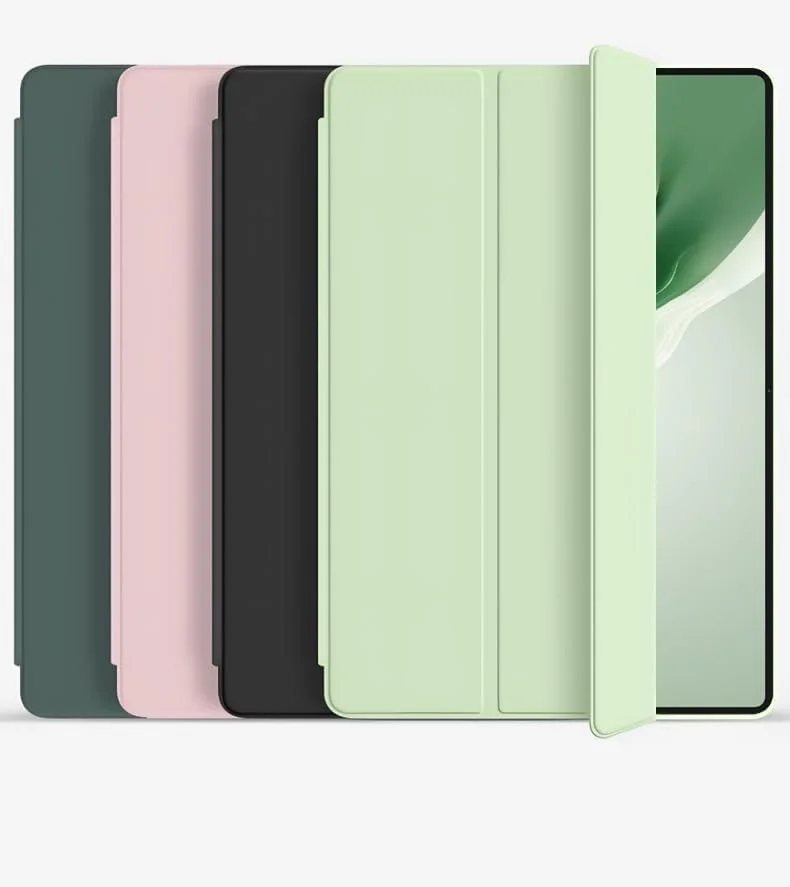 Case Compatible with Honor MagicPad 2 2024 (12.3 inch) Slim Smart PU Leather Tri-Folding Stand Tablet Cover for Magic Pad 2 12.3" (Deep Black, MagicPad 2)