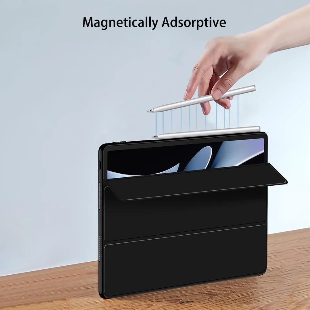 کاور چرمی Zuooiec مناسب برای تبلت HUAWEI MatePad Pro 12.2 (2025)، کاور تبلت 12.2 اینچی با قابلیت بیدار/خواب خودکار، کاور محافظ هوشمند باریک با پشت سخت