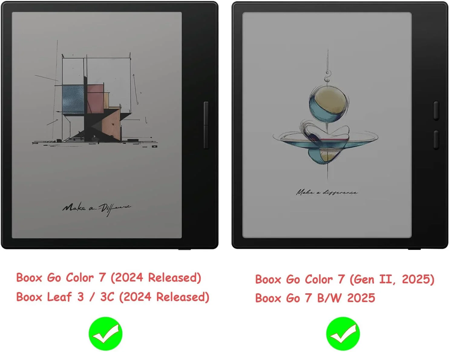 کیف چرمی مغناطیسی GOVTVA برای تبلت 7 اینچی Boox Go Color 7 (نسل دوم/نسل اول 2025/2024) / Onyx Boox Go 7، پوشش فوق العاده نازک و سبک با قابلیت خواب/بیدار شدن خودکار، دارای نگهدارنده قلم و بست مغناطیسی (مشکی پارچه ای)