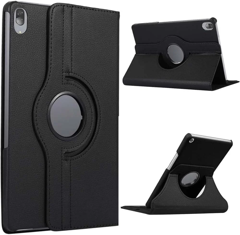 کیف تبلت پد 8، کاور چرمی 360 درجه چرخان 12 اینچی، حالت خواب/بیدار خودکار، پایه چند زاویه ای، چند منظوره