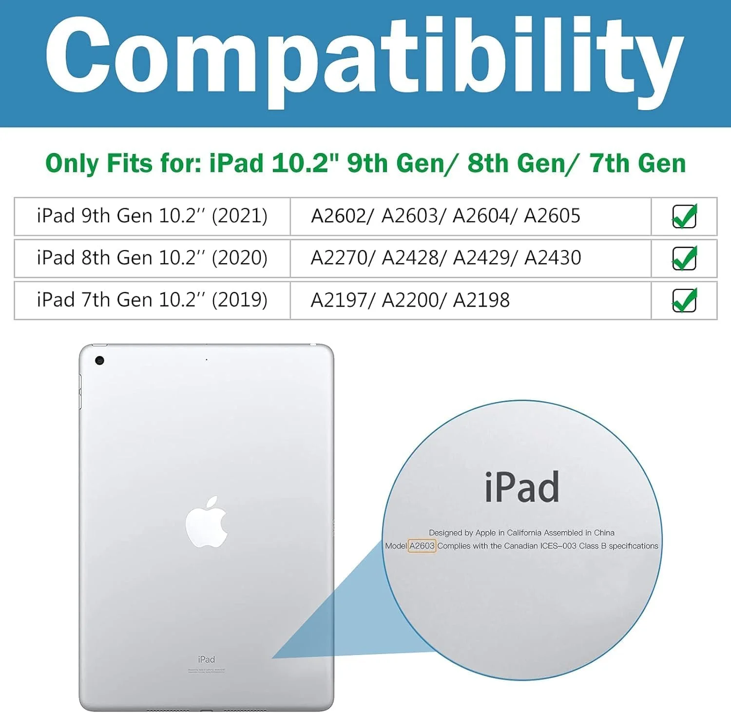 کاور محافظ آیپد 10.2 اینچی پروکیس مناسب برای آیپد نسل نهم 2021 / نسل هشتم 2020 / نسل هفتم 2019 به همراه محافظ صفحه نمایش شیشه ای، کاور هوشمند باریک و سخت برای آیپد 10.2 اینچی نسل نهم/هشتم/هفتم - خاکستری