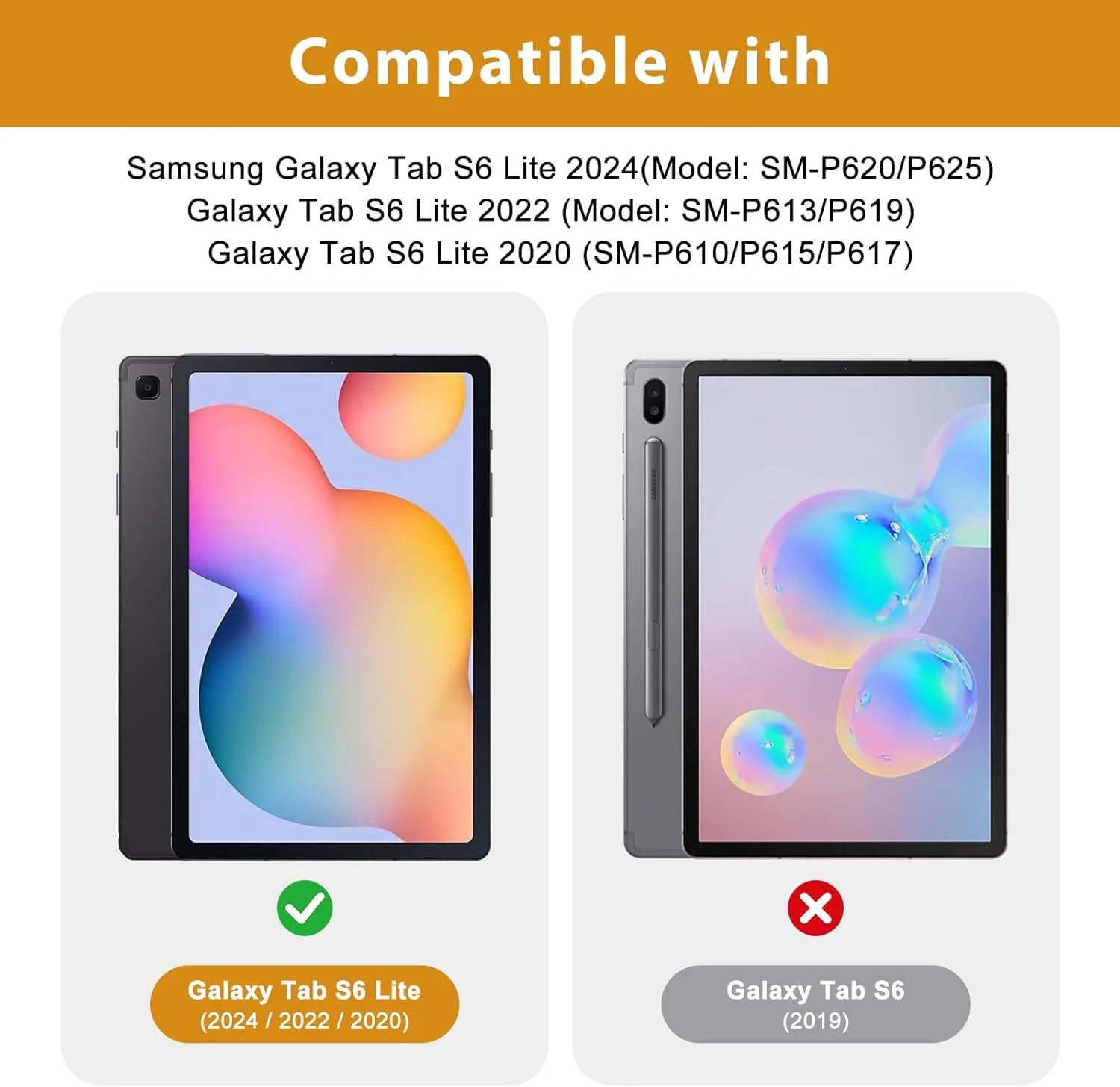 کیف محافظ تبلت ProCase مناسب برای گلکسی تب S6 لایت 2024 2020 با صفحه نمایش 10.4 اینچ، جلد چرمی PU ممتاز با قابلیت استند و بند، زوایای دید چندگانه و جیب کارت برای تبلت تب S6 لایت 10.4 اینچی - قهوه ای