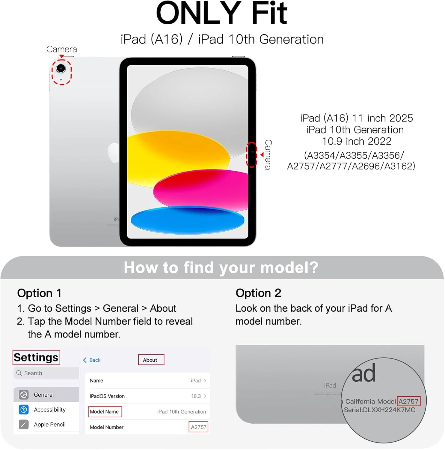 JETech Case for iPad (A16) 11th/10th Generation (2025/2022), PU Leather Business Folio Protective Tablet Cover with Pencil Holder & Pocket, Multi-Angle Viewing (Navy)