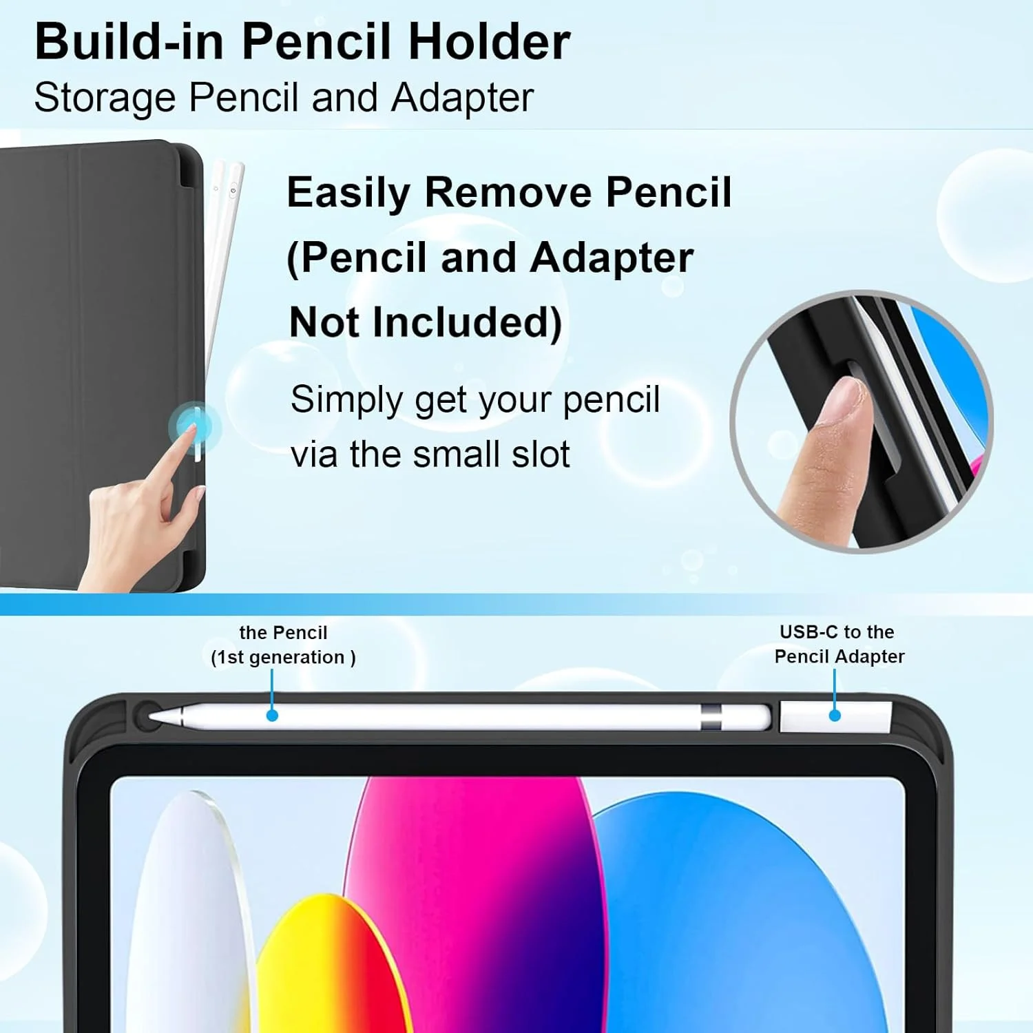 کیف A-BEAUTY سازگار با آیپد (A16) نسل 11/10 (2025/2022)، کاور TPU نرم ضد ضربه با نگهدارنده مداد، محافظ صفحه نمایش، پایه سه تایی، بیدار/خواب خودکار، مشکی کیف A-BEAUTY سازگار با آیپد (A16) نسل 11/10 (2025/2022)، کاور TPU نرم ضد ضربه با نگهدارنده مداد، محافظ صفحه نمایش، پایه سه تایی، بیدار/خواب خودکار، مشکی