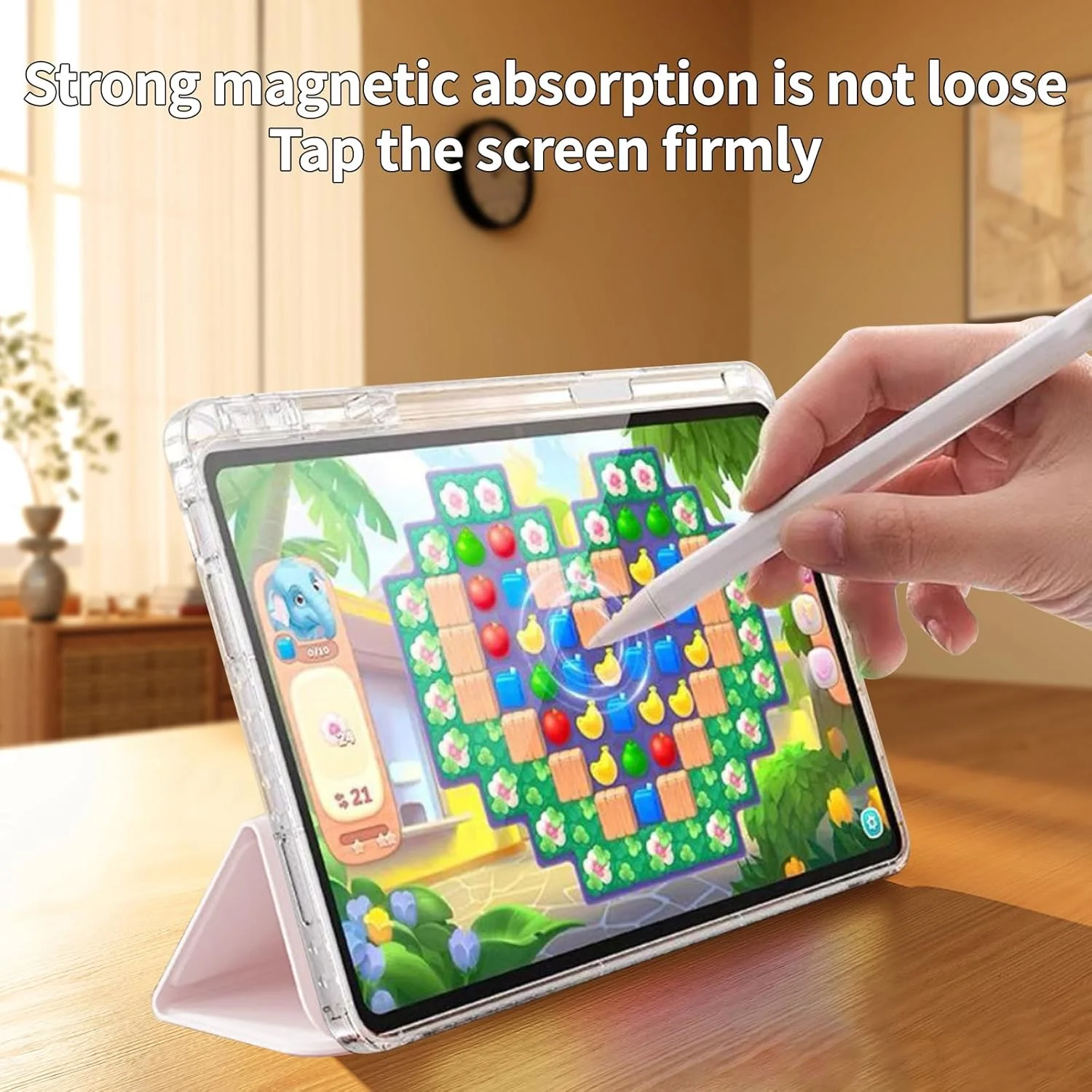 کاور تبلت Lukione سازگار با هوآوی Matepad Pro (نسخه 12.2 اینچی 2024) کاور باریک و سبک TPU ضد ضربه با محافظ سیلیکونی شفاف و جای مدادی (صورتی) کاور تبلت Lukione سازگار با هوآوی Matepad Pro (نسخه 12.2 اینچی 2024) کاور باریک و سبک TPU ضد ضربه با محافظ سیلیکونی شفاف و جای مدادی (صورتی)