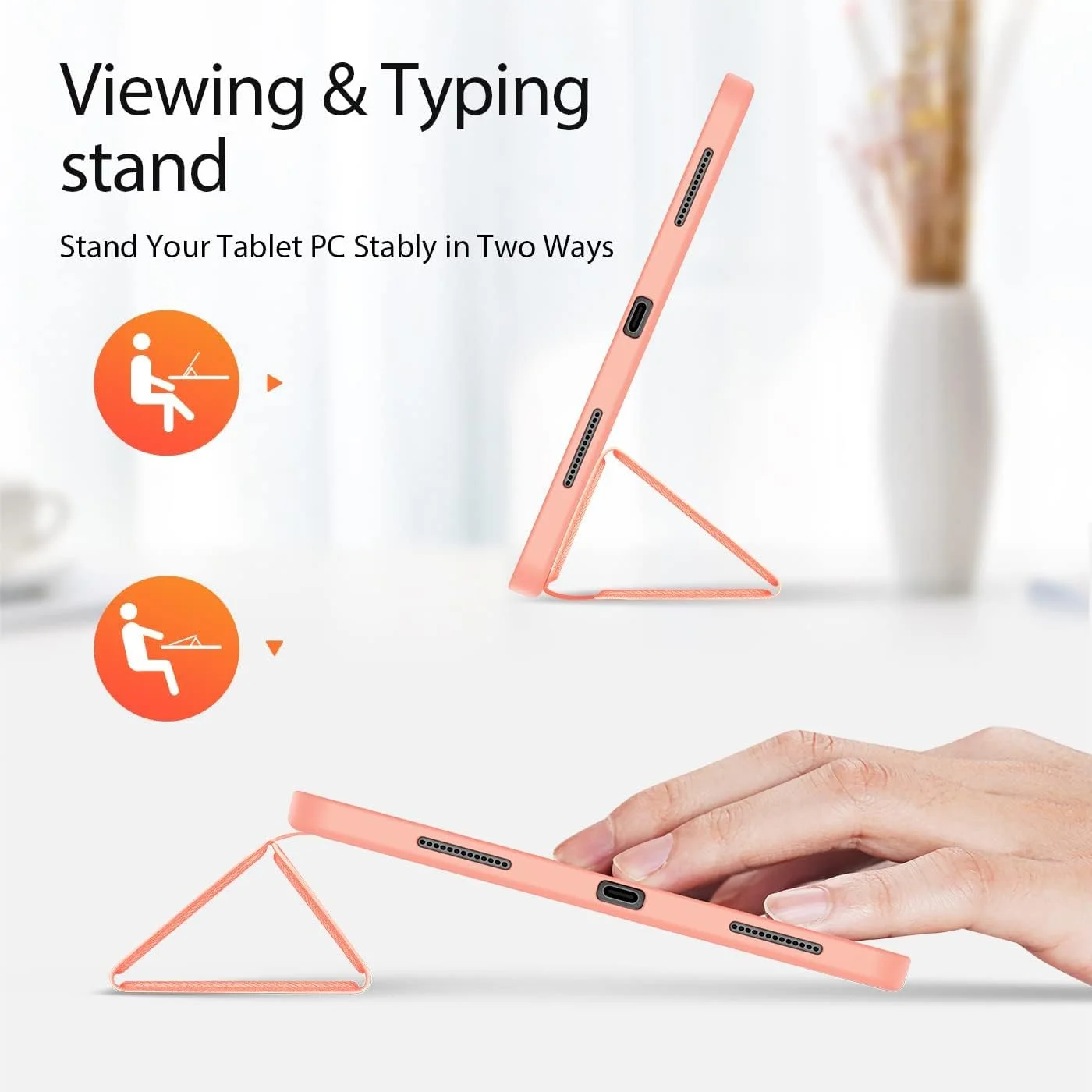 کاور AWH مناسب برای آیپد نسل دهم 2022، کاور آیپد 10 با نگهدارنده قلم، کاور محافظ سه لایه باریک هیبریدی برای آیپد 10.9 اینچی، قابلیت بیدار شدن/خواب خودکار (صورتی) کاور AWH مناسب برای آیپد نسل دهم 2022، کاور آیپد 10 با نگهدارنده قلم، کاور محافظ سه لایه باریک هیبریدی برای آیپد 10.9 اینچی، قابلیت بیدار شدن/خواب خودکار (صورتی)