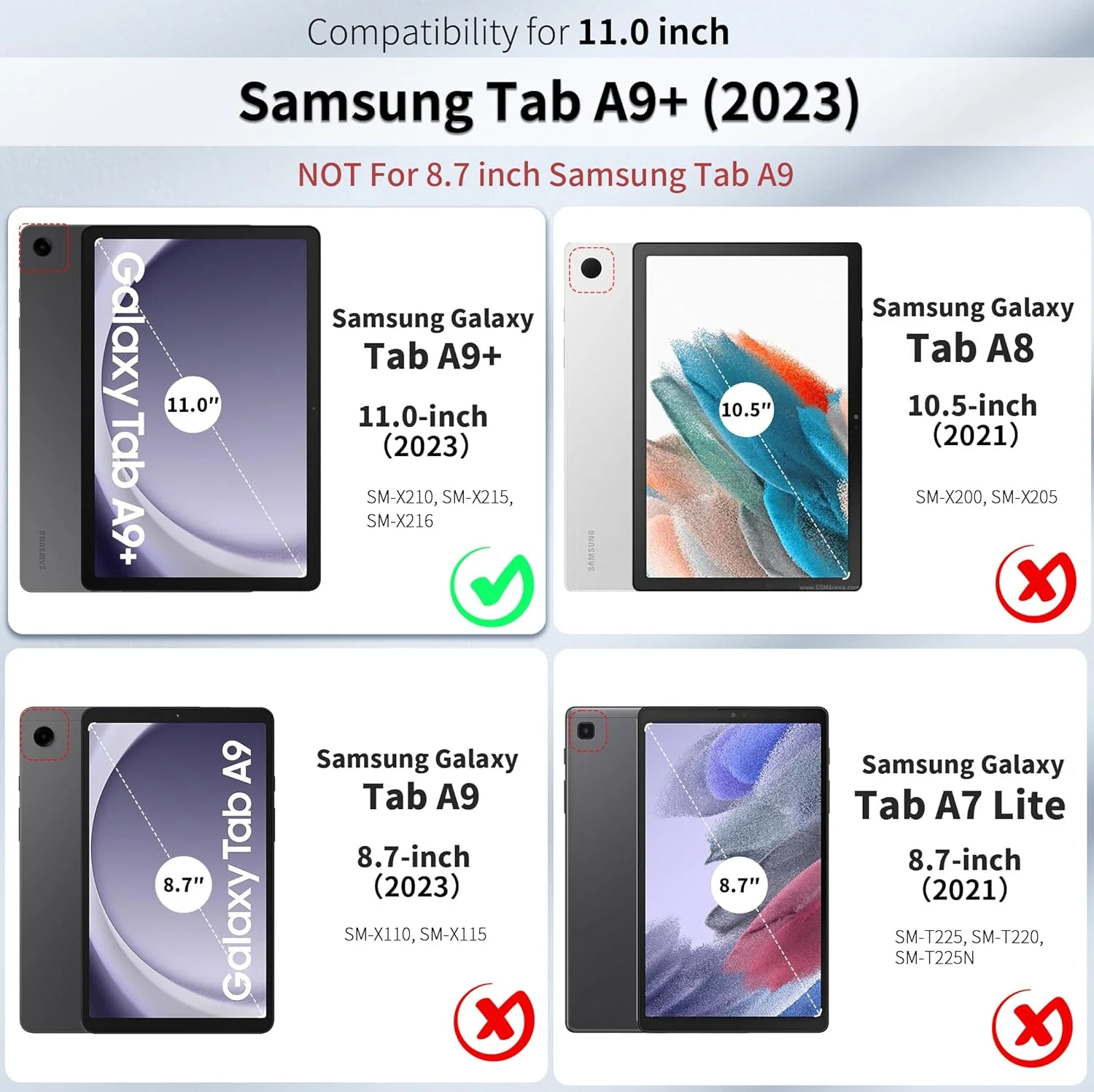 کیف محافظ تبلت EasyAcc برای تبلت سامسونگ گلکسی تب A9+ پلاس 11 اینچ 2023، کاور فوق العاده نازک با پایه، کاور محافظ چرمی PU برای سامسونگ تب A9+ (SM-X210/SM-215/SM-216)، مشکی کیف محافظ تبلت EasyAcc برای تبلت سامسونگ گلکسی تب A9+ پلاس 11 اینچ 2023، کاور فوق العاده نازک با پایه، کاور محافظ چرمی PU برای سامسونگ تب A9+ (SM-X210/SM-215/SM-216)، مشکی