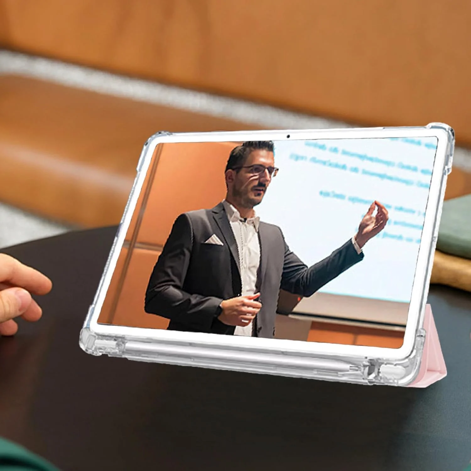 کاور تبلت Lukione سازگار با هوآوی Matepad Pro (نسخه 12.2 اینچی 2024) کاور باریک و سبک TPU ضد ضربه با محافظ سیلیکونی شفاف و جای مدادی (صورتی) کاور تبلت Lukione سازگار با هوآوی Matepad Pro (نسخه 12.2 اینچی 2024) کاور باریک و سبک TPU ضد ضربه با محافظ سیلیکونی شفاف و جای مدادی (صورتی)