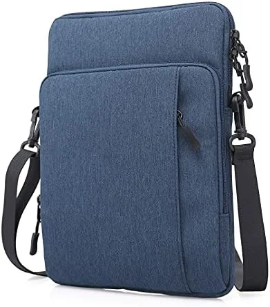 کیف آستین تبلت SWOOK مناسب تبلت‌های 9 تا 11 اینچی برای آیپد ایر 4 10.9 اینچی 2020، آیپد پرو 11 اینچی 2018-2021، آیپد 10.2 اینچی، گلکسی تب A7 10.4 اینچی، S6 لایت 2020، سرفیس گو 2/1، مناسب برای اسمارت کیبورد اپل (آبی تیره، 9-11 اینچ)