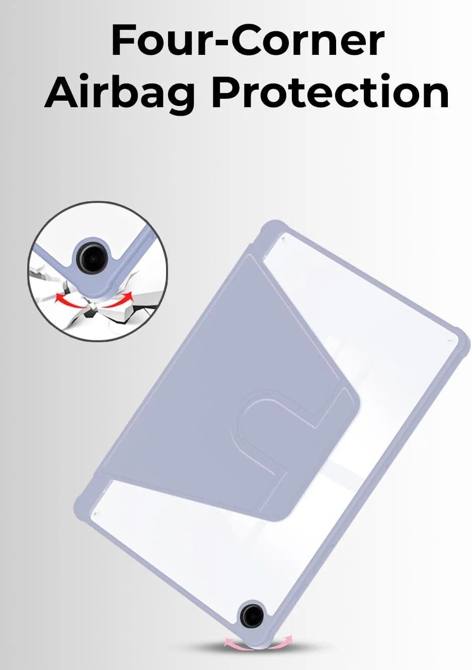 کاور Glassology برای تبلت سامسونگ گلکسی تب A9+ 11 اینچ (مدل 2023) - باریک، ضد ضربه با برش های دقیق - بنفش