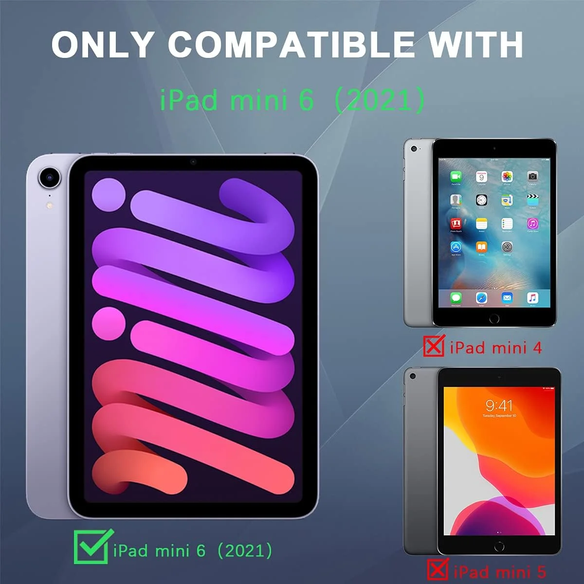 کاور شفاف Neepanda برای آیپد مینی 6 (8.3 اینچ، 2021) با جای قلم، پشتیبانی از شارژ قلم اپل نسل دوم، فوق العاده باریک، سبک وزن، روکش پشتی نرم TPU برای آیپد مینی نسل ششم