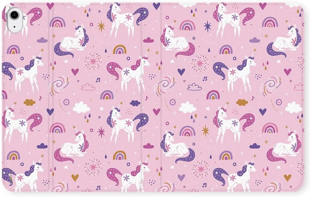 کاور آیپد LI-LOVE مناسب برای آیپد A16 11 اینچ 2025 (نسل 11)، آیپد نسل 10 10.9 اینچ 2022، کاور هوشمند با قابلیت خواب و بیدار شدن خودکار، جنس TPU نرم، طرح یونیکورن، چند زاویه ای، دارای جای قلم
