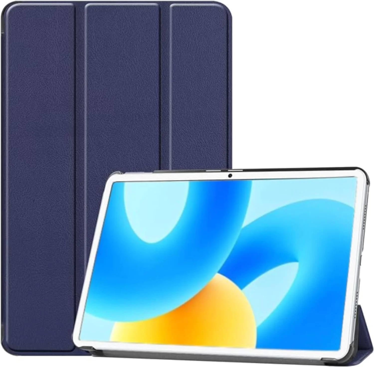 کاور نسلين سازگار با هوآوی MatePad 11.5 اینچ 2023، کاور تبلت هوشمند سه تایی، قاب پشتی سخت PC، کاور باریک با زوایای دید چندگانه، کاور کلاسیک با قابلیت بیدار/خواب خودکار (آبی)