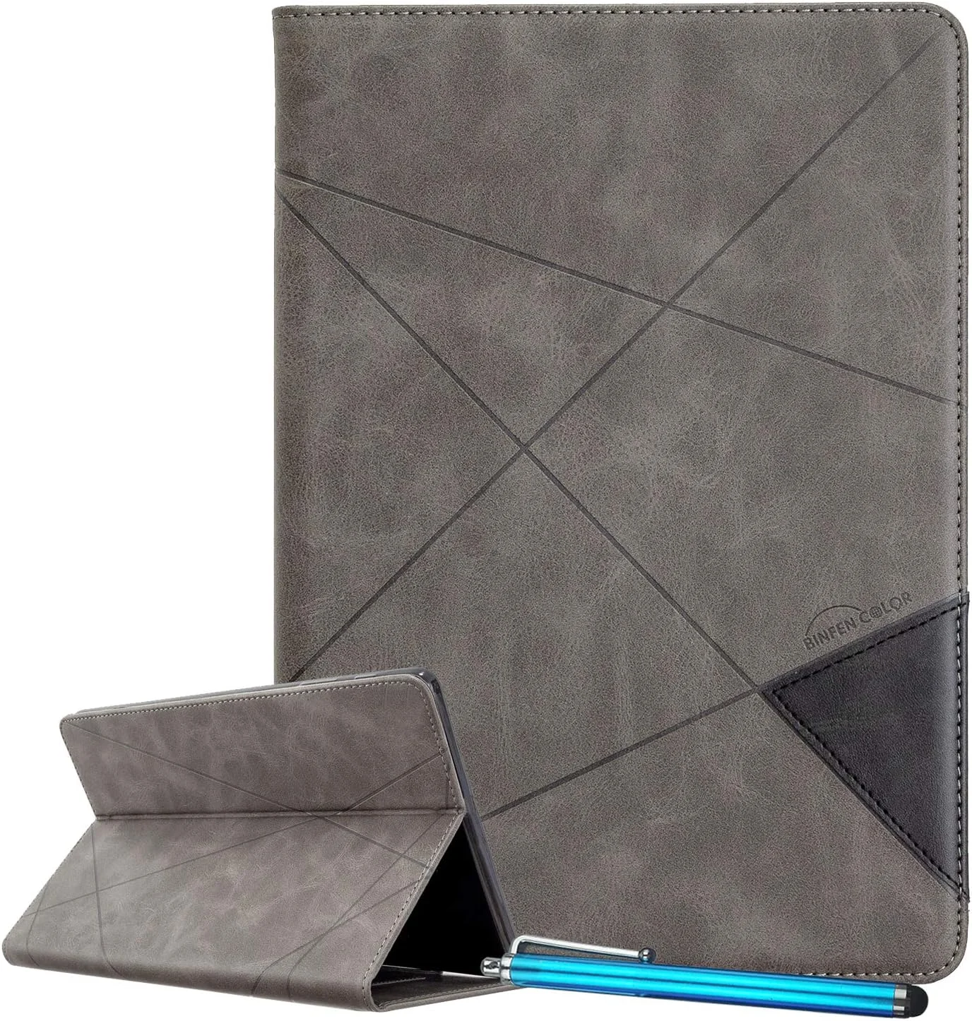 کیف هوشمند LEMORRY برای Apple iPad Pro 11 (2018) / iPad Pro 11 (2020)، کیف چرمی ممتاز تبلت با قابلیت تاشو، دارای جای کارت، استند، آهنربای مخفی، [خواب و بیدار شدن خودکار] (خاکستری)
