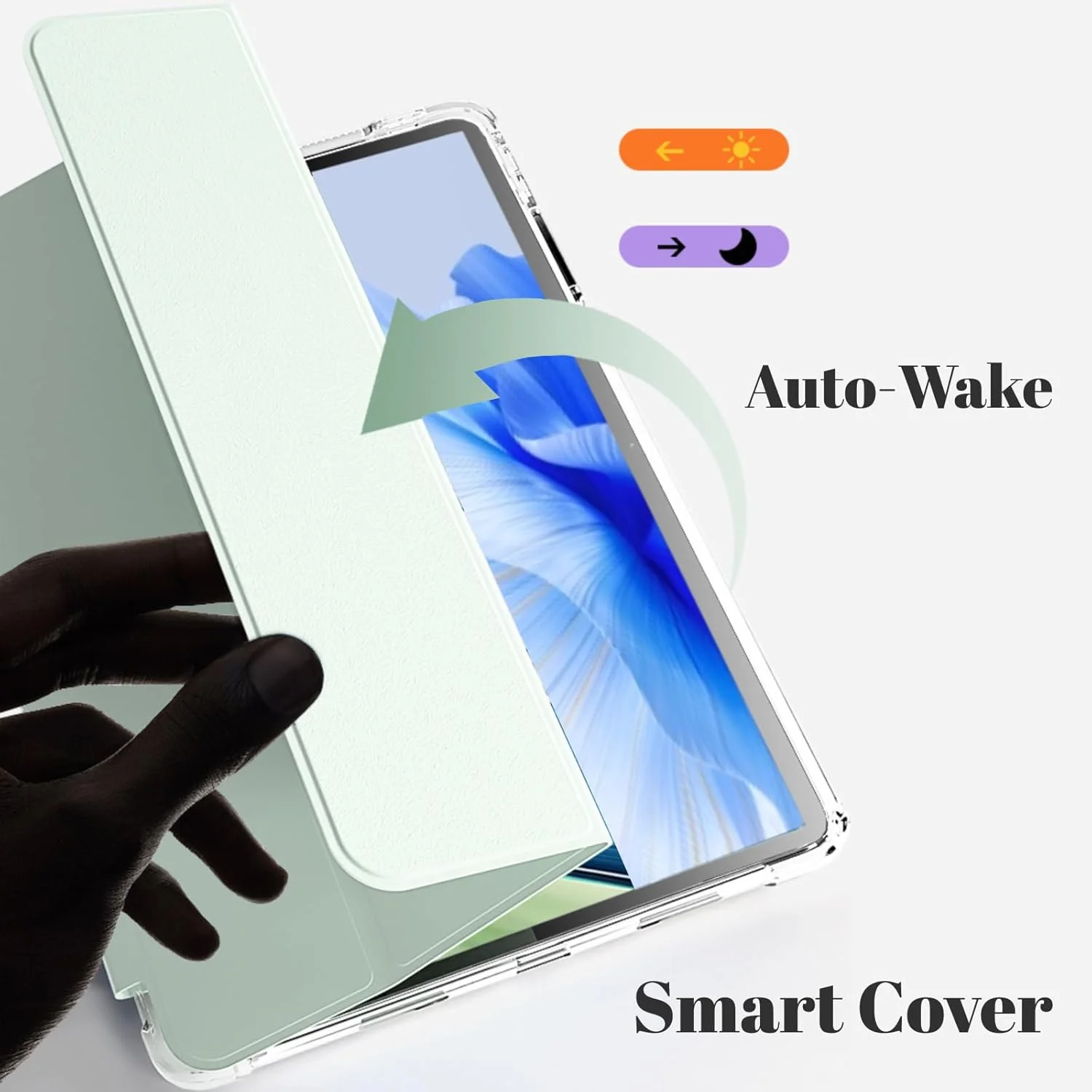 کاور نسلين سازگار با هوآوی MatePad/Matepad Air 11.5" 2023، با جای قلم، کاور باریک و سبک TPU ضد ضربه، قاب پشتی شفاف محافظ برای هوآوی MatePad 11.5" 2023 (صورتی)