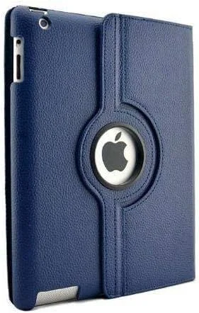 کاور چرمی چرخشی 360 درجه SmartGrist سازگار با آیپد 2/3/4 اپل (آبی سرمه ای) مقاوم