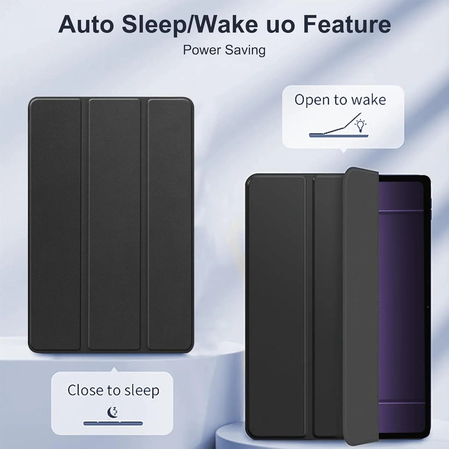 کاور تبلت Rojeuinn برای Honor Pad 10 12.1 اینچ 2025 + محافظ صفحه نمایش شیشه ای - مشکی