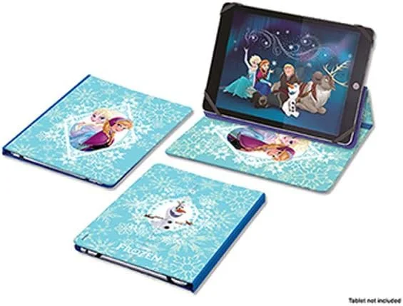 کیف تبلت یونیورسال 7 تا 10 اینچی Lexibook دیزنی فروزن - پایه تبلت برای کودکان - کیف عالی برای مسافرت یا تماشای فیلم - سازگار با سامسونگ، آیپد و سایر تبلت های 7-10 اینچی - Lexibook