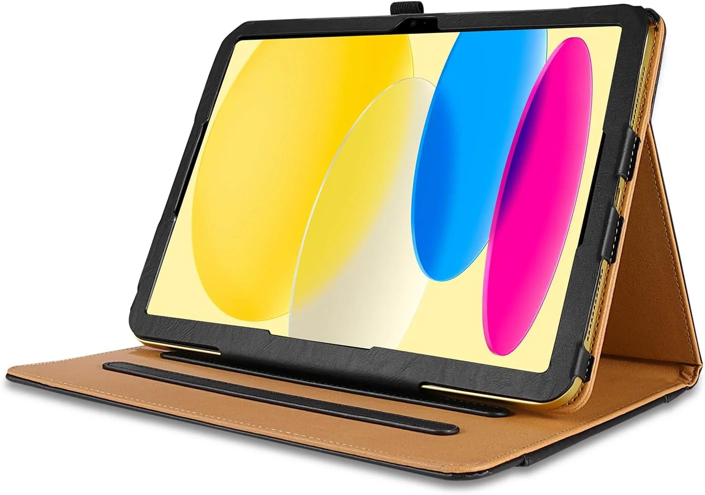 کیف تبلت چرمی قهوه ای مناسب برای آیپد نسل دهم 10.9 اینچی (مدل 2022) فقط با شماره مدل های A3162, A2757, A2777, A2696