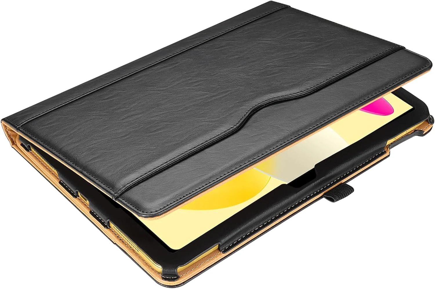 کیف تبلت چرمی قهوه ای مناسب برای آیپد نسل دهم 10.9 اینچی (مدل 2022) فقط با شماره مدل های A3162, A2757, A2777, A2696