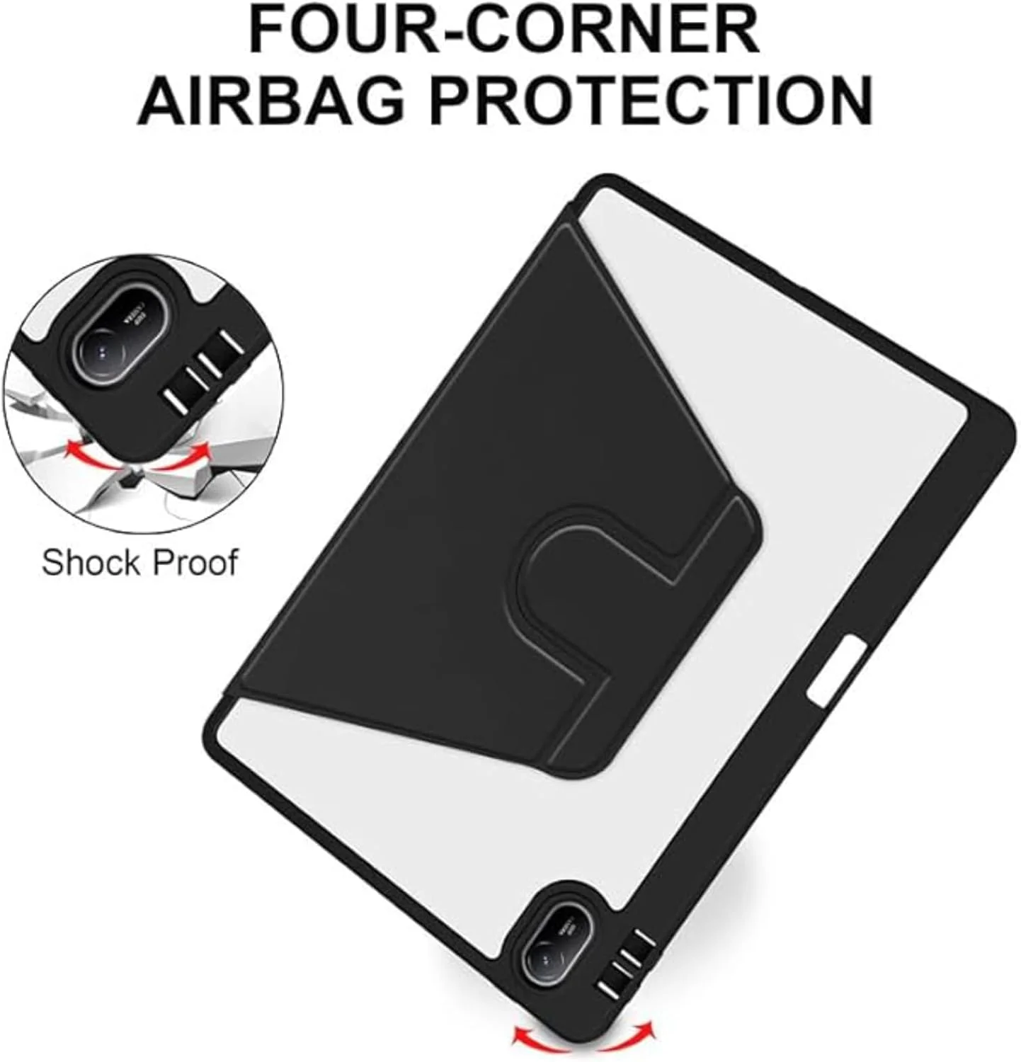 کاور ترکیبی Vurtboly سازگار با هوآوی Matepad SE 11 اینچ 2024، کاور محافظ چند زاویه ای اکریلیک شفاف با نگهدارنده قلم سازگار با هوآوی Matepad SE 11 اینچ 2024