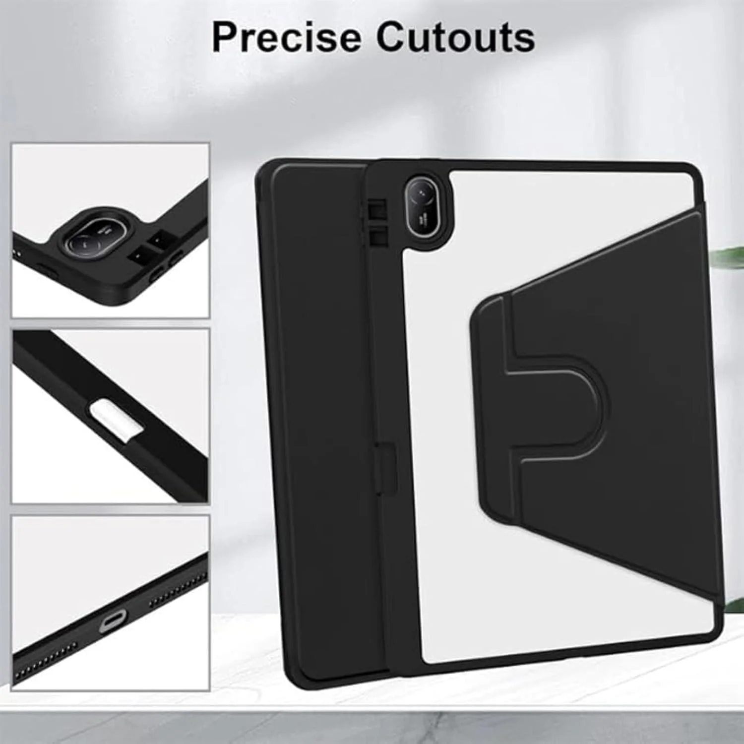 کاور ترکیبی Vurtboly سازگار با هوآوی Matepad SE 11 اینچ 2024، کاور محافظ چند زاویه ای اکریلیک شفاف با نگهدارنده قلم سازگار با هوآوی Matepad SE 11 اینچ 2024