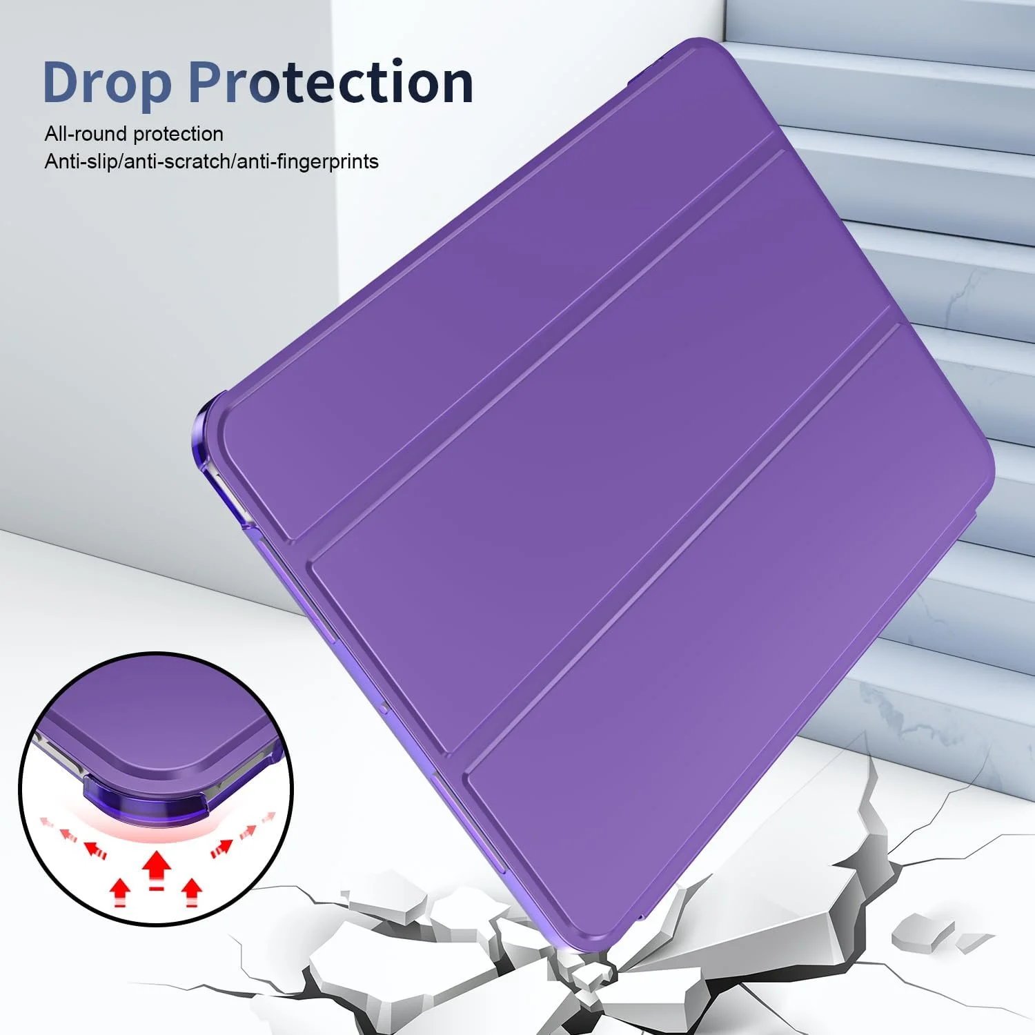 کاور تبلت استند مغناطیسی هوشمند مناسب برای آیپد پرو 11 اپل (2020/18) مدل A2068 A2230 A2231 A2228 A2013 A1934 A1979 A1980 (بنفش)