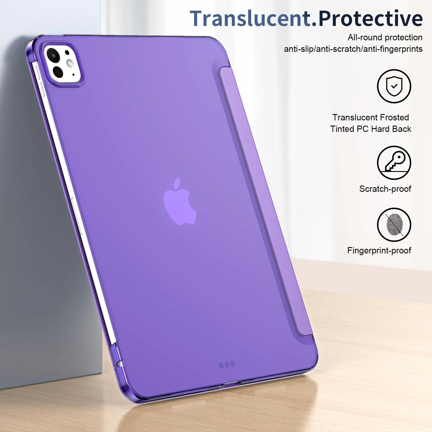 کاور تبلت استند مغناطیسی هوشمند مناسب برای آیپد پرو 11 اپل (2020/18) مدل A2068 A2230 A2231 A2228 A2013 A1934 A1979 A1980 (بنفش)