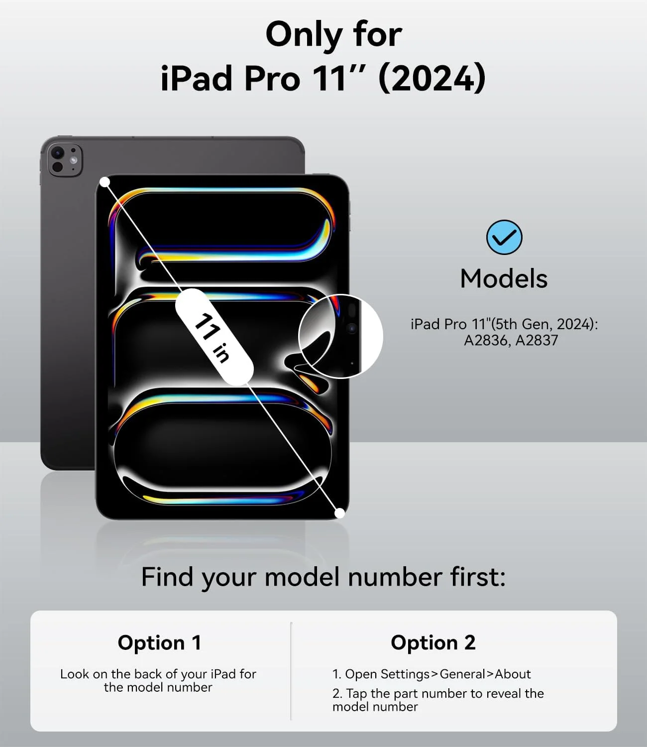 کاور مغناطیسی JKSML برای آیپد پرو 11 اینچ M4 2024، کاور نازک سه تایی تاشو با قابلیت پشتیبانی از Pencil Pro/USB-C، حالت خواب/بیدار خودکار، چرم PU ضد لغزش و ضد خش، کرم سفید