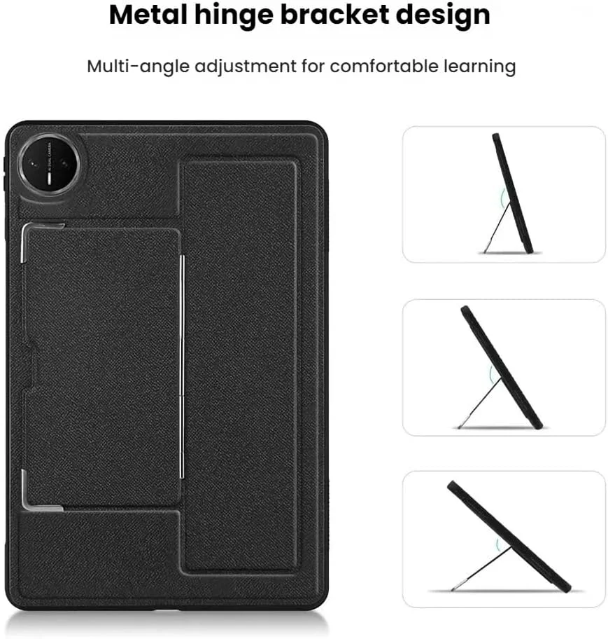 Gruattreay Leather Case Compatible with Huawei MatePad Pro 13.2 inch 2025 WEB-W00/W10 Protective Shell Case Tablet Fall Protection Case with Foldable Stand [Support Pencil]