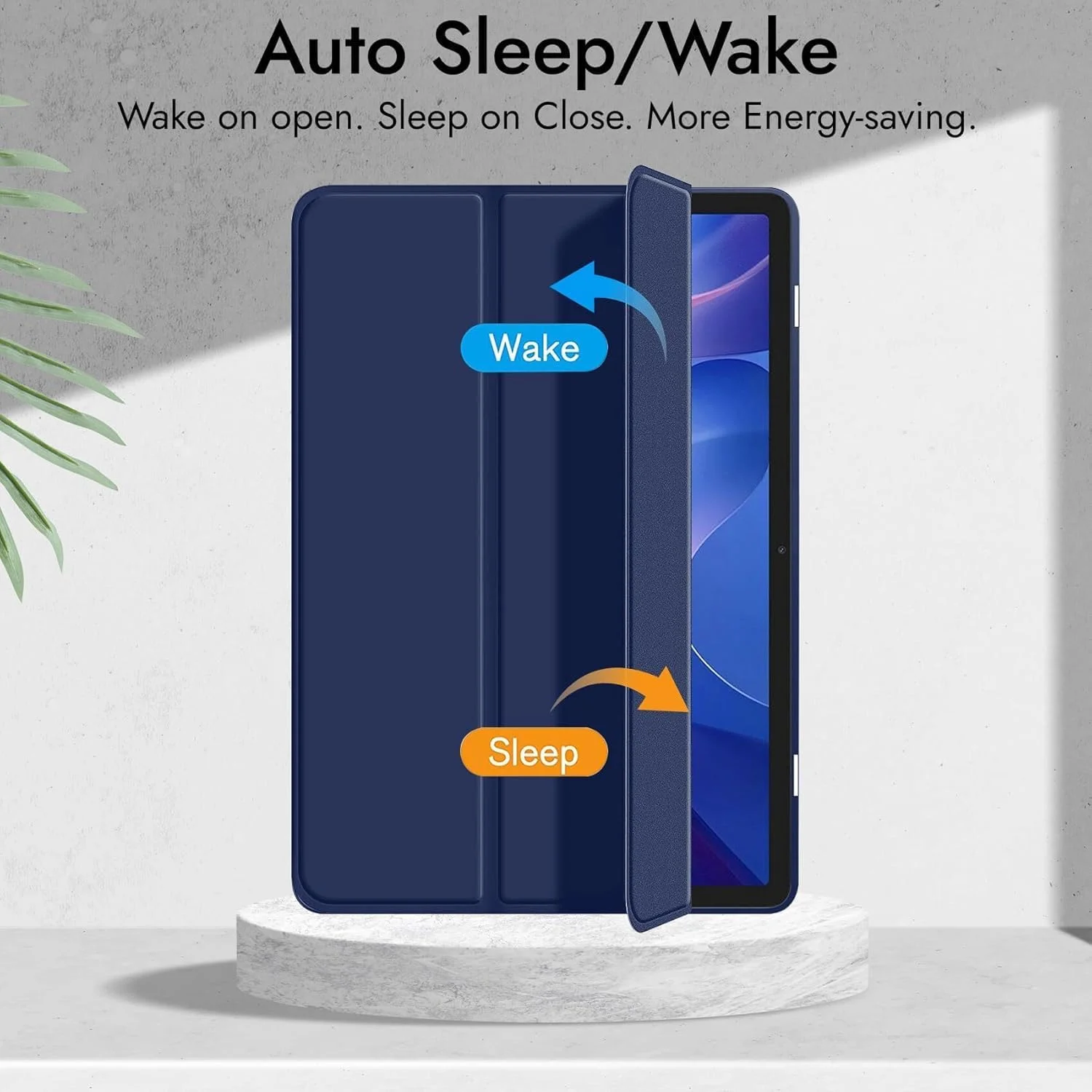 Cover for Redmi Pad 2 11 inch Cover Case with [Pencil Holder][Auto Sleep/Wake Support], Trifold Flip Stand Cover Case for Redmi Pad 2 11 inch Tablet (Blue)