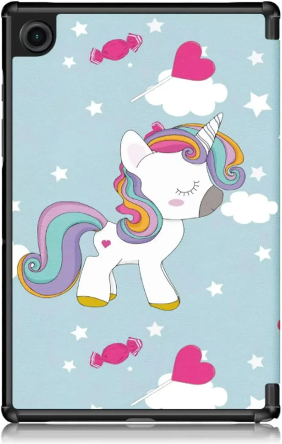 کیف محافظ تبلت سامسونگ گلکسی تب A8 10.5 اینچ (2021) مدل SM-X200 SM-X205، جلد چرمی با پشت PC، استند تاشو، حالت خواب خودکار، کاور هوشمند مغناطیسی