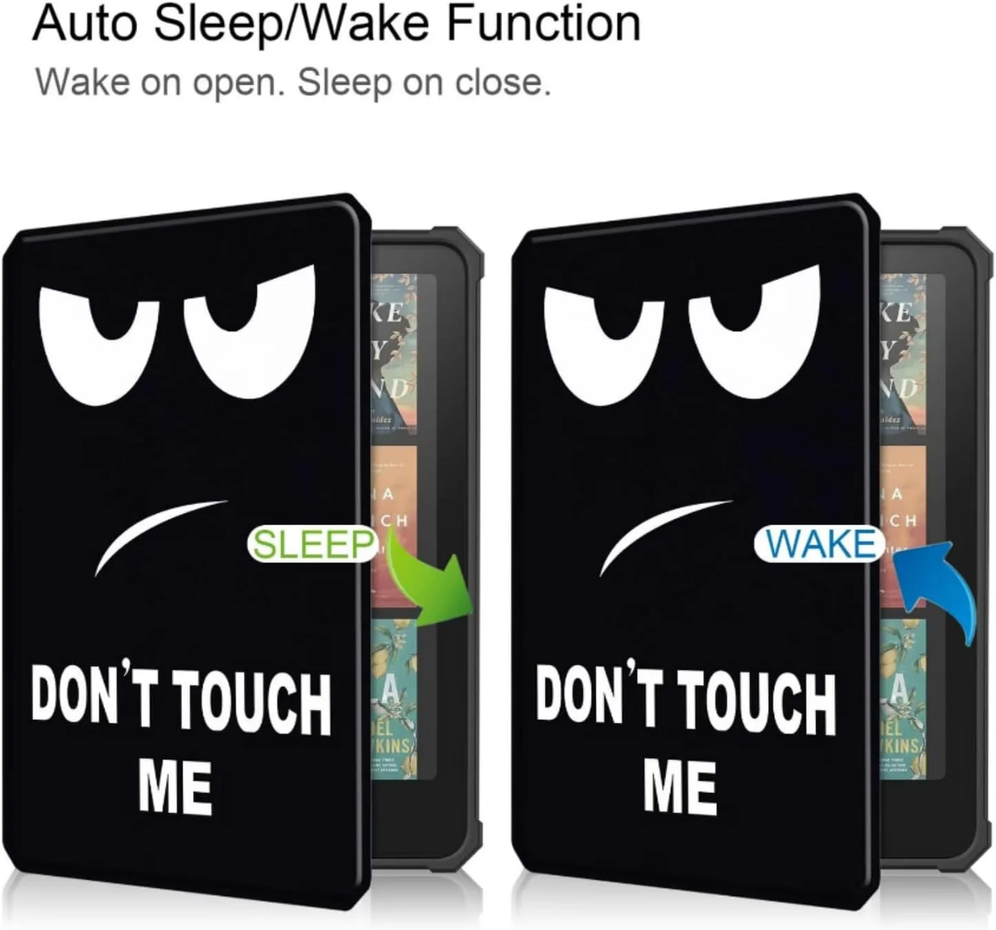 کیف محافظ تبلت Skeido برای Kindle Colorsoft Signature Edition 7 اینچ نسل اول Paperwhite 12th 2024، کاور پشتی مات TPU انعطاف پذیر برای نسل 12، 7 اینچ (Big eye)