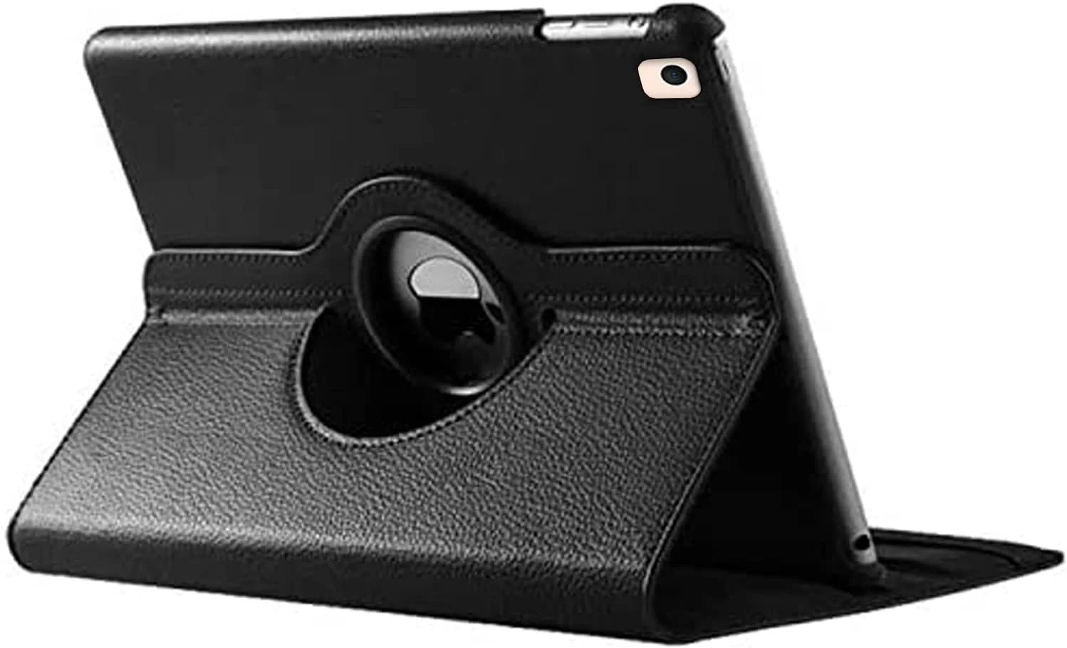 AWH Smart Cover Case for iPad 10.2”, 360 Degree Rotating Stand Cover, [Auto Sleep/Wake], Folio Leather Smart Cover Case for iPad 7th/8th Generation 2019-2020,Slim Lightweight Stand Cover, Royal Black.