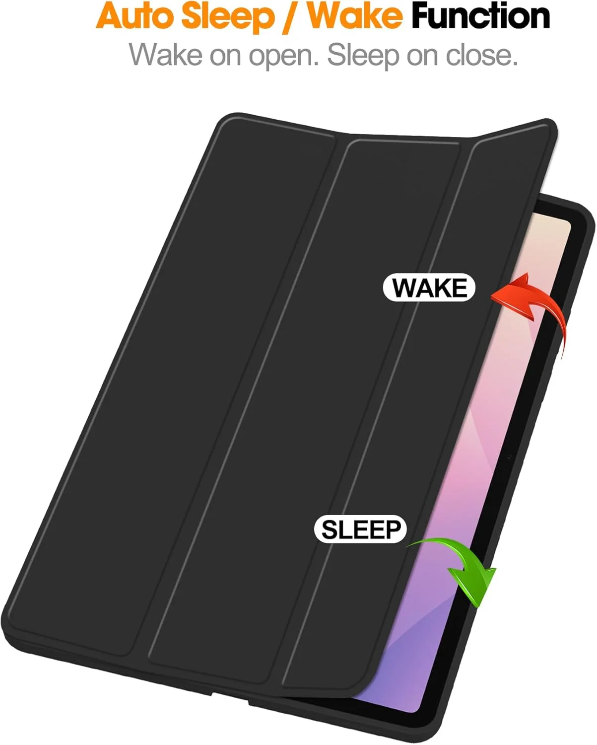 کاور Gruattreay برای تبلت سامسونگ گلکسی تب S11 11 اینچی (2025) مدل SM-X730/X736B با قابلیت بیدار شدن/خواب خودکار، سه تایی چرمی با روکش پشتی TPU نرم با بافت لانه زنبوری و جای قلم (مشکی)