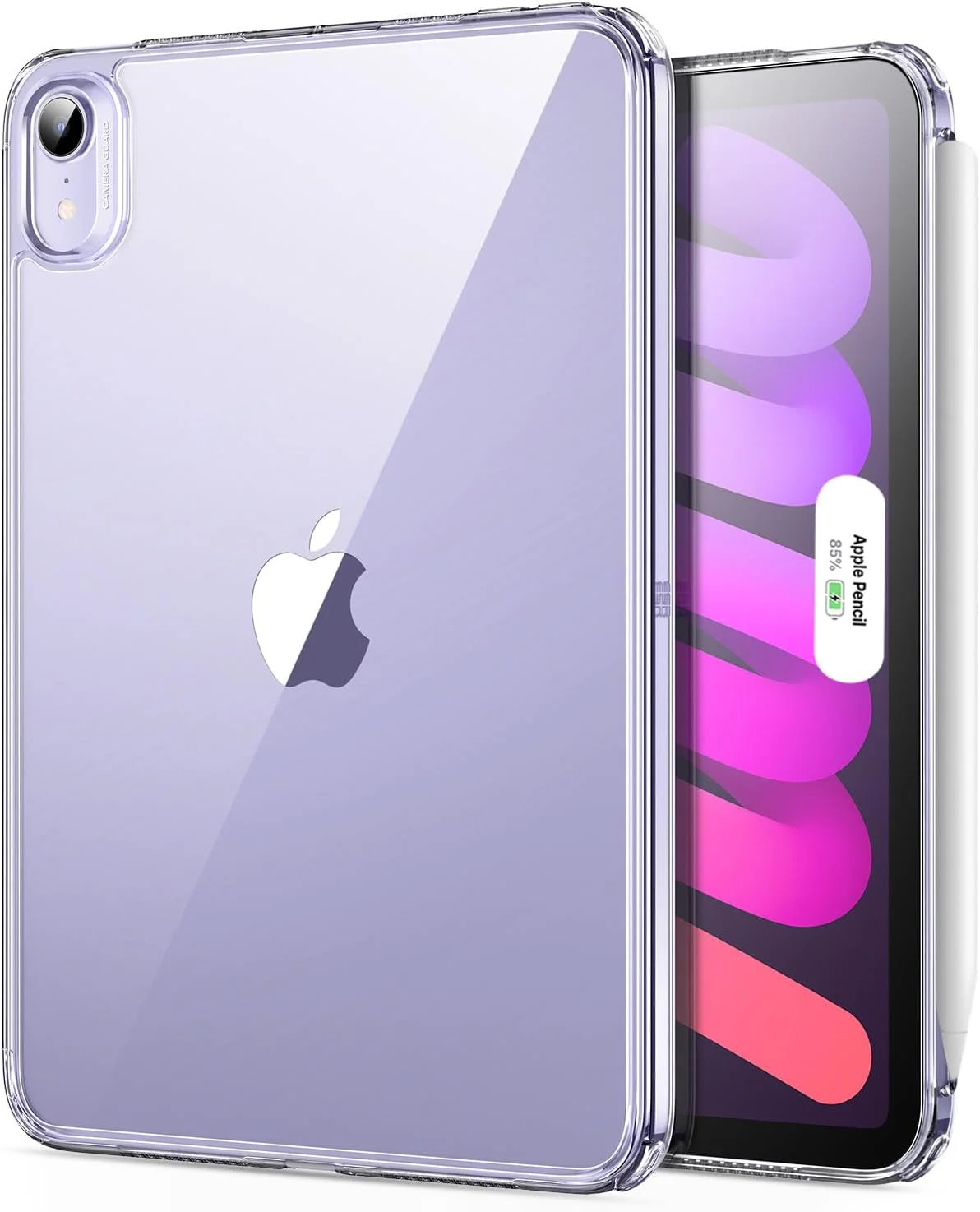 کاور محافظ آیپد مینی 7 (2024، A17 Pro) ای‌اس‌آر، کاور آیپد مینی نسل 7/6 (2024/2021)، باریک و سبک، محافظت در برابر ضربه و سقوط، مقاوم در برابر زرد شدن، پشت سخت، پشتیبانی از Pencil Pro/USB-C، شفاف