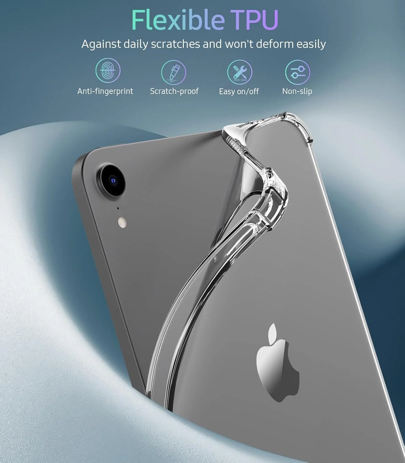 کاور آیپد مینی 7 2024 (A17 Pro) / آیپد مینی 6 2021، کاور آیپد مینی نسل 7/6 اینچ 8.3، محافظ باریک و شفاف TPU [پشتیبانی از Touch ID و شارژ Apple Pencil Pro]، شفاف